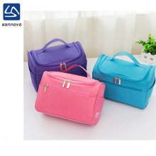 Korean storage wash bag version of the solid color hook-type portable cosmetic bag